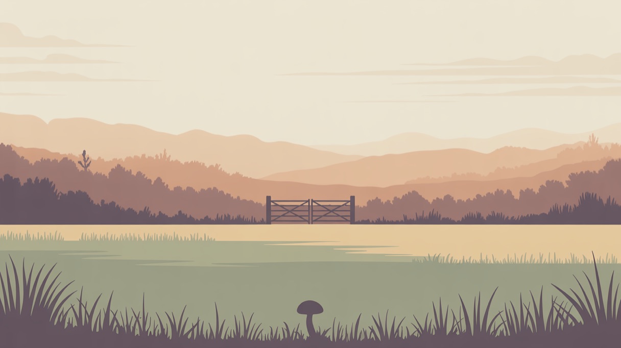 Stylised landscape illustration representing Georgia and its 2026 psilocybin laws