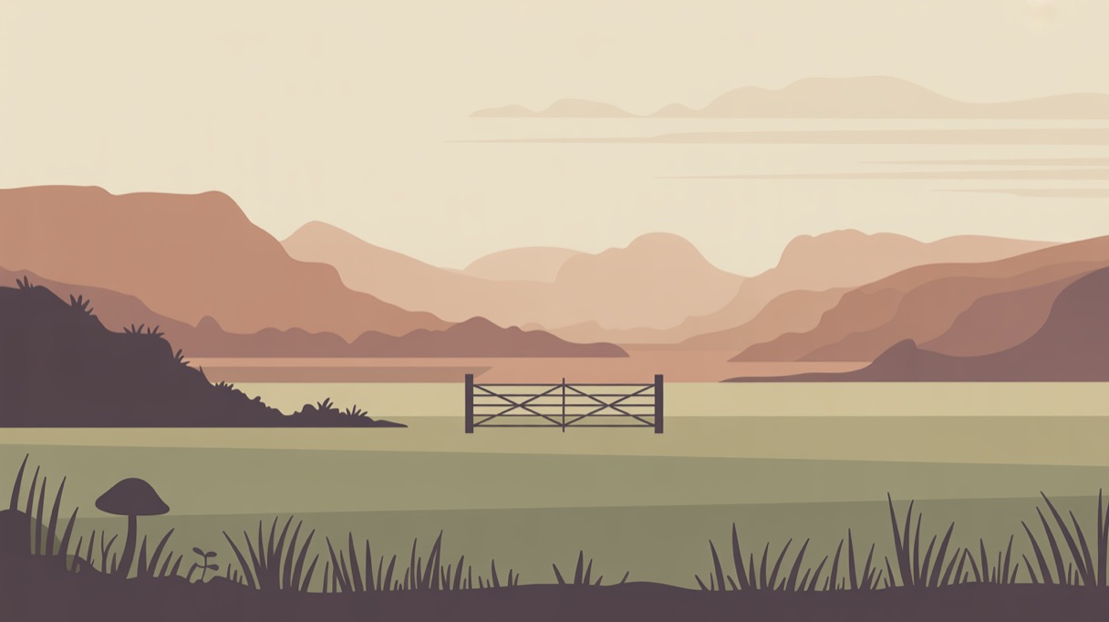 Stylised landscape illustration representing Hawaii and its 2026 psilocybin laws