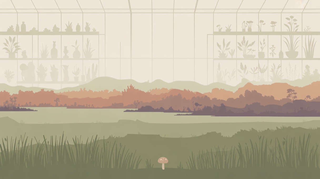 Stylised landscape illustration representing Louisiana and its 2026 psilocybin laws