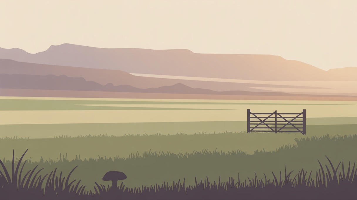 Stylised landscape illustration representing Montana and its 2026 psilocybin laws