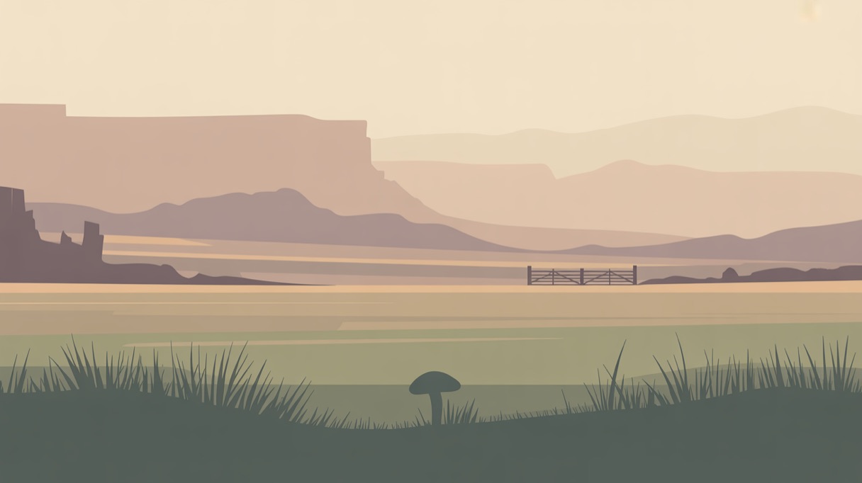 Stylised landscape illustration representing Nevada and its 2026 psilocybin laws