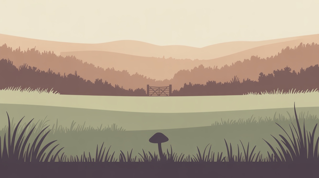Stylised landscape illustration representing North Carolina and its 2026 psilocybin laws