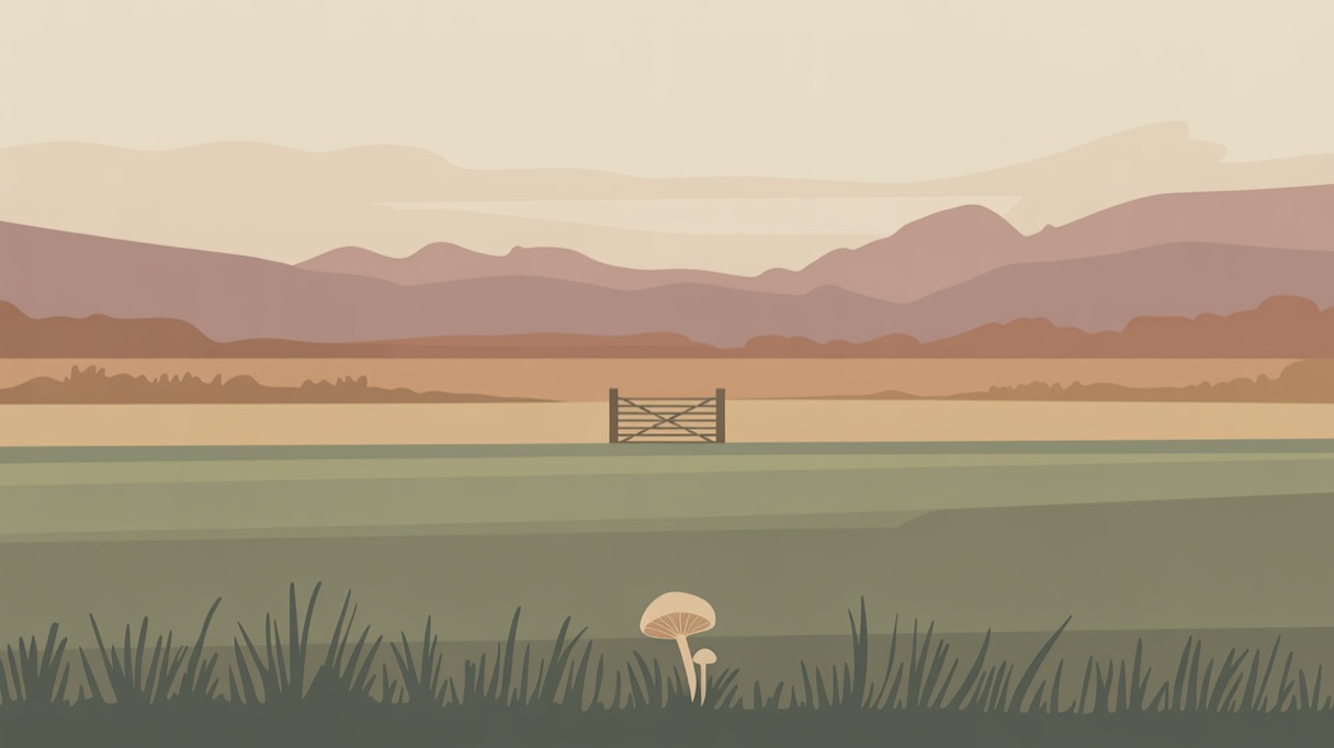 Stylised landscape illustration representing Ohio and its 2026 psilocybin laws