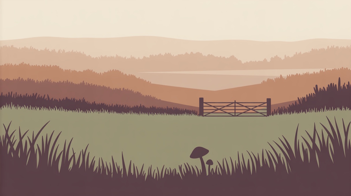 Stylised landscape illustration representing Pennsylvania and its 2026 psilocybin laws