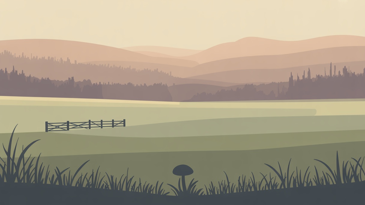 Stylised landscape illustration representing West Virginia and its 2026 psilocybin laws
