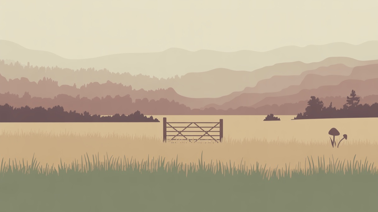 Stylised landscape illustration representing Wisconsin and its 2026 psilocybin laws