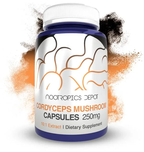Nootropics Depot Cordyceps Mushroom 10:1 Dual Extract Capsules product image