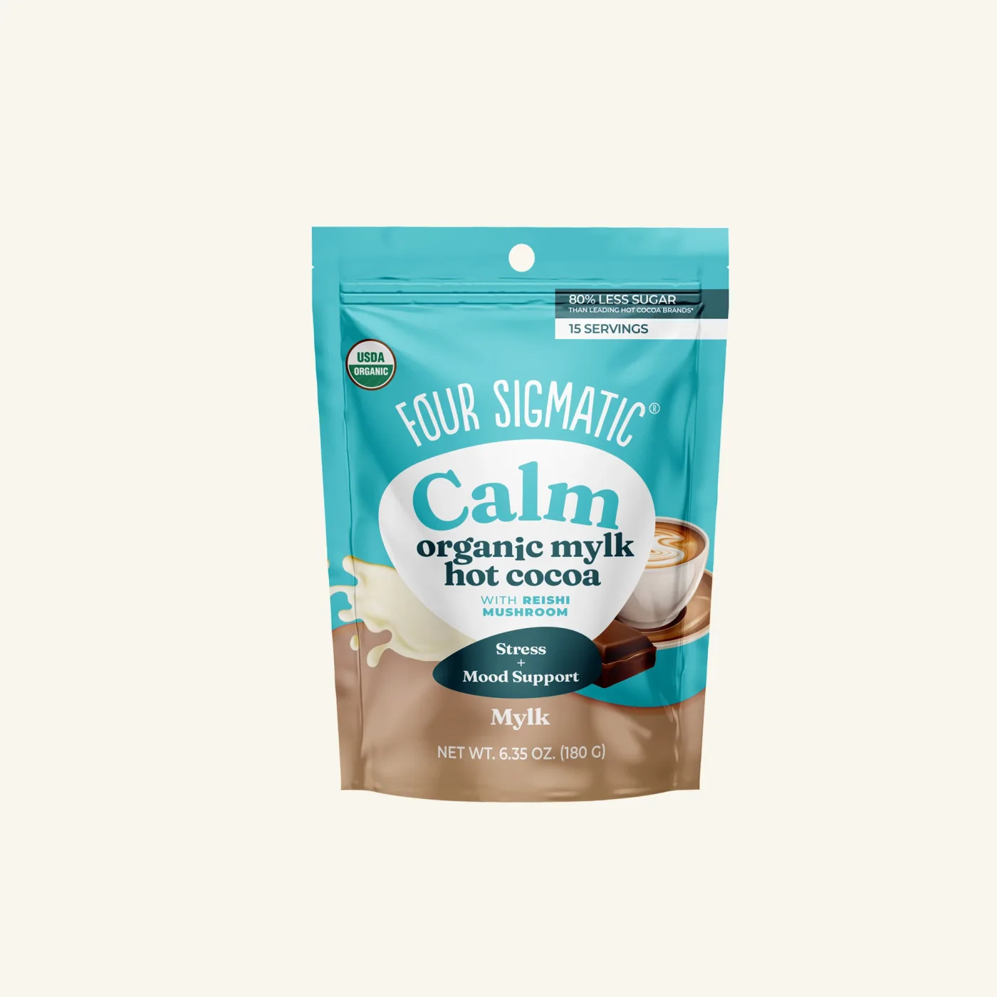 Four Sigmatic Calm Mylk Hot Cocoa 1-pack package
