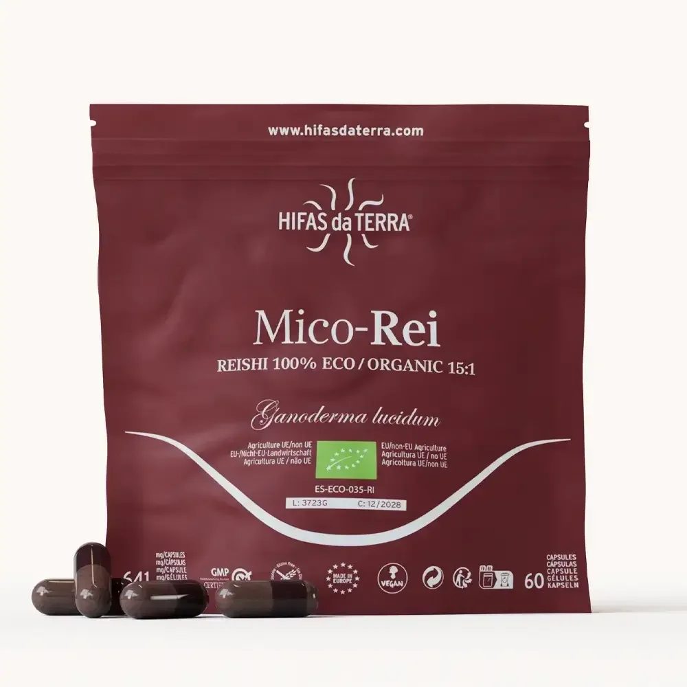 Hifas da Terra Mico-Rei Reishi extract product pack
