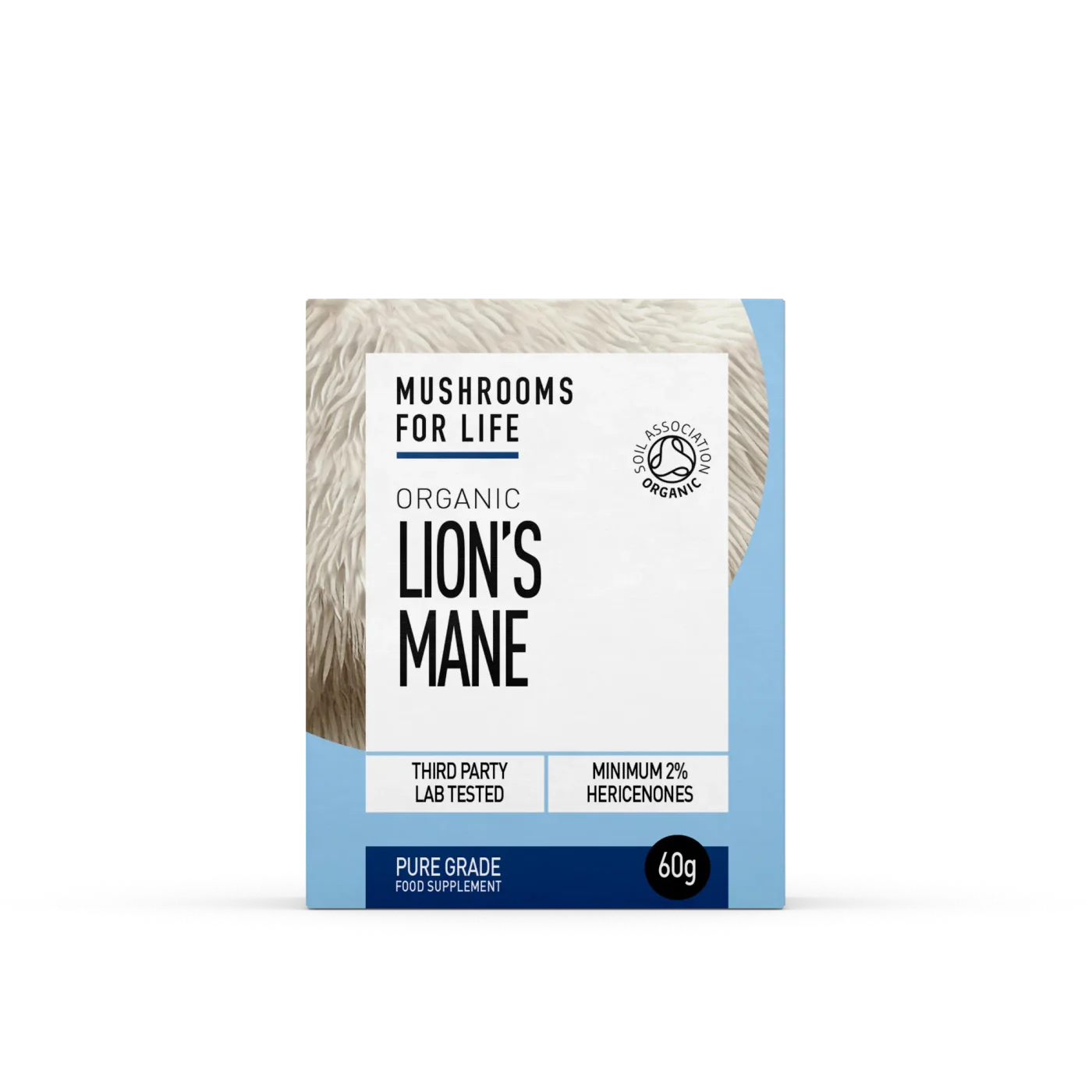 Mushrooms For Life Organic Lion's Mane Extract Powder 60g product front