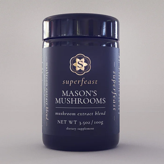 Official Mason's Mushrooms 100g product render