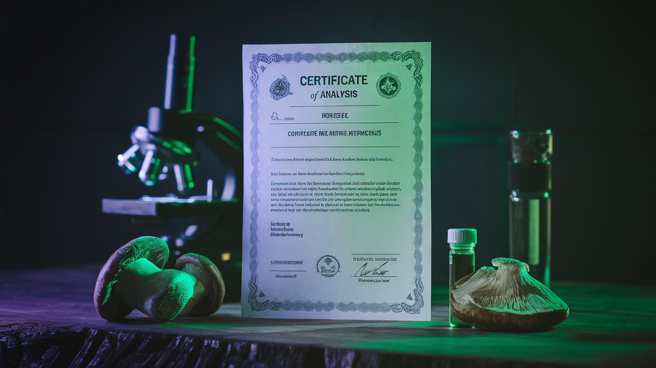 Jak czytać COA dla suplementów grzybowych