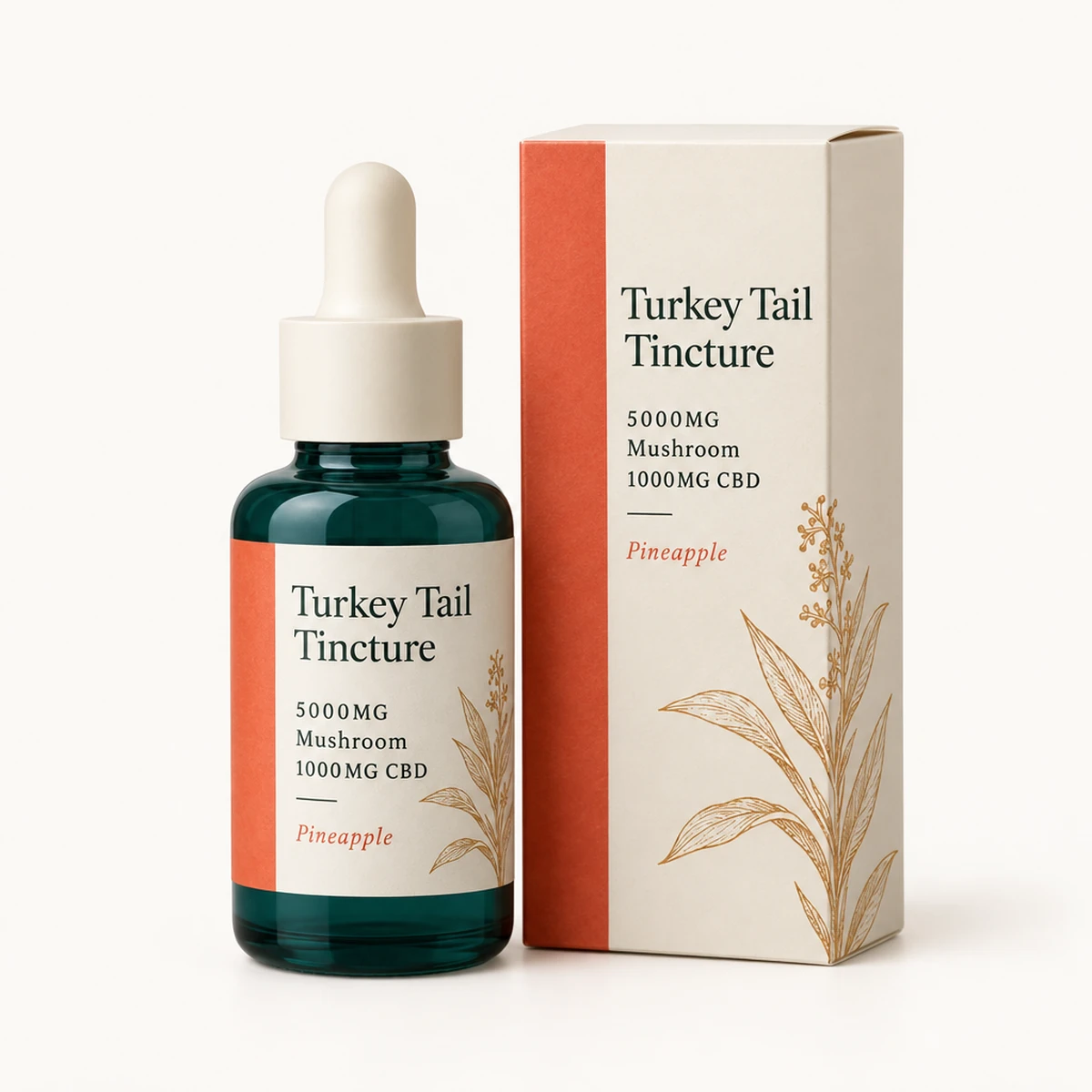 Turkey Tail Tincture 5000MG Mushroom 1000MG CBD